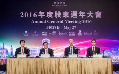Casino firm Sands China confirms 2015 dividend