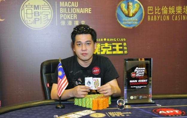 Malaysia’s Choong is APT Macau Main Event champ