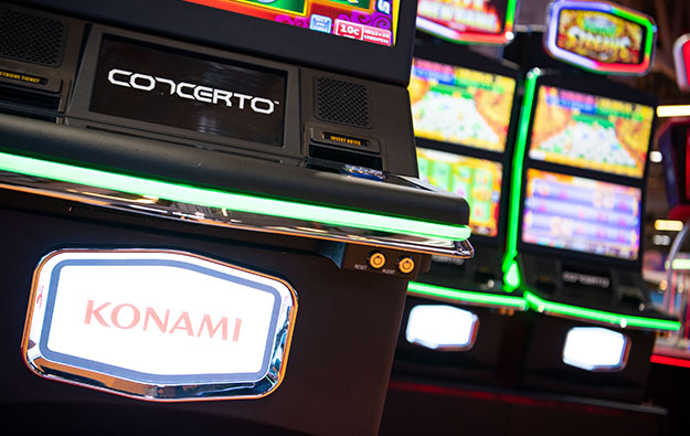 Konami slot division quarterly revenue, income up