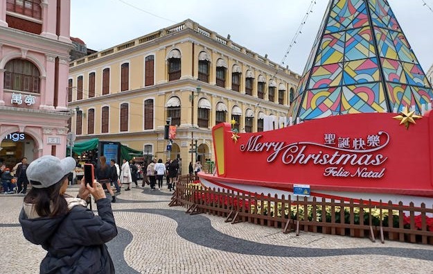 Macau gets circa 114k visitors daily from Dec 23 to 26