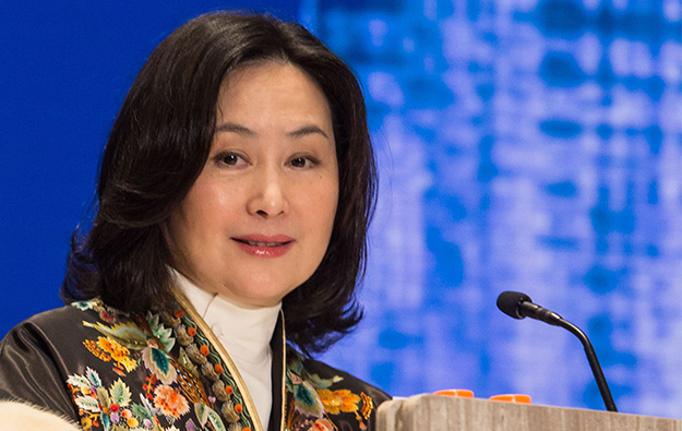 Pansy Ho pidato kanggo ndhukung pamrentah HK ing sesi PBB