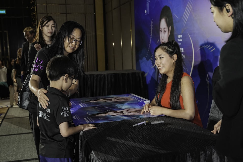 Melco Resorts hosts youth talent event around violinist Leia Zhu’s debut in Macau